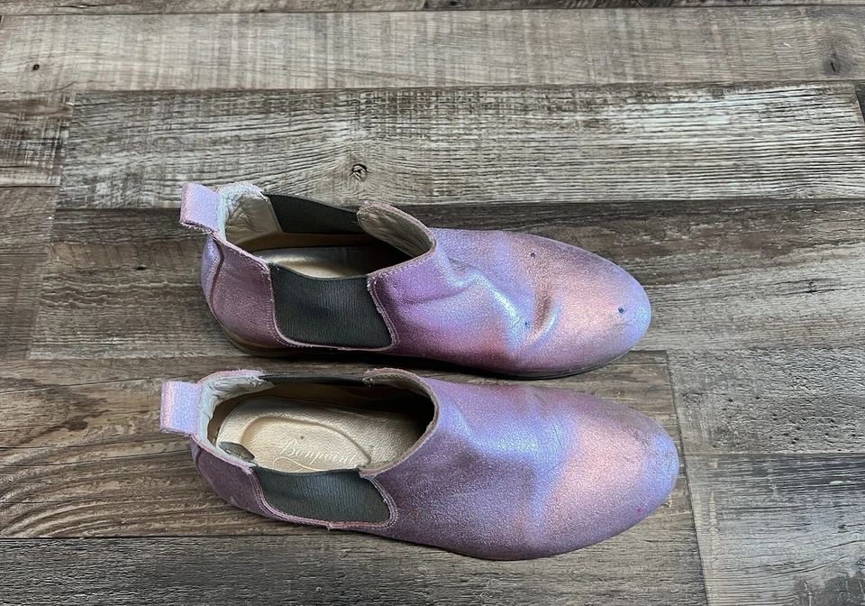 BONPOINT $395 Pink Metallic Leather Chelsea Ankle Boots Booties 35 3.5 4 - Image 3 of 4