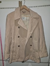 Milo Coats Womens Biege Jacket Blazer -size 40 Express Shipping Express Shipping