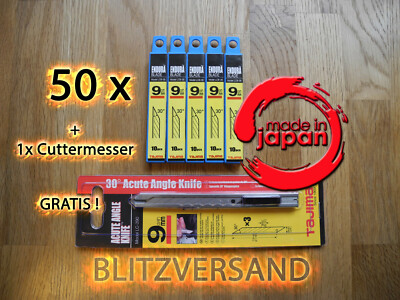 30 Grad 30° Ersatzklingen hart Made in Japan ! TAJIMA ! 50 Stück Box + Gratis 