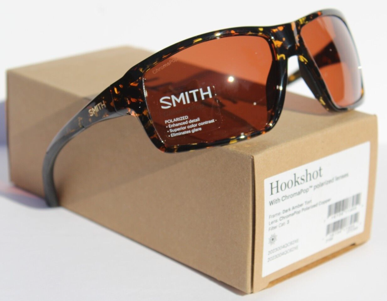 SMITH OPTICS Hookshot POLARIZED Sunglasses Amber Tortoise/ChromaPop Copper NEW eBay