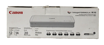 Canon imageFORMULA R10 Portable Document Scanner Duplex 20 Page