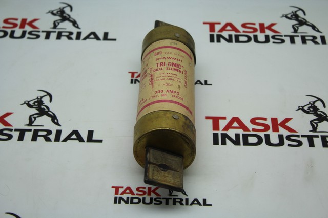 NEW GOULD SHAWMUT 300 AMP 600 VAC TRI-ONIC TIME DELAY FUSE TRS300R