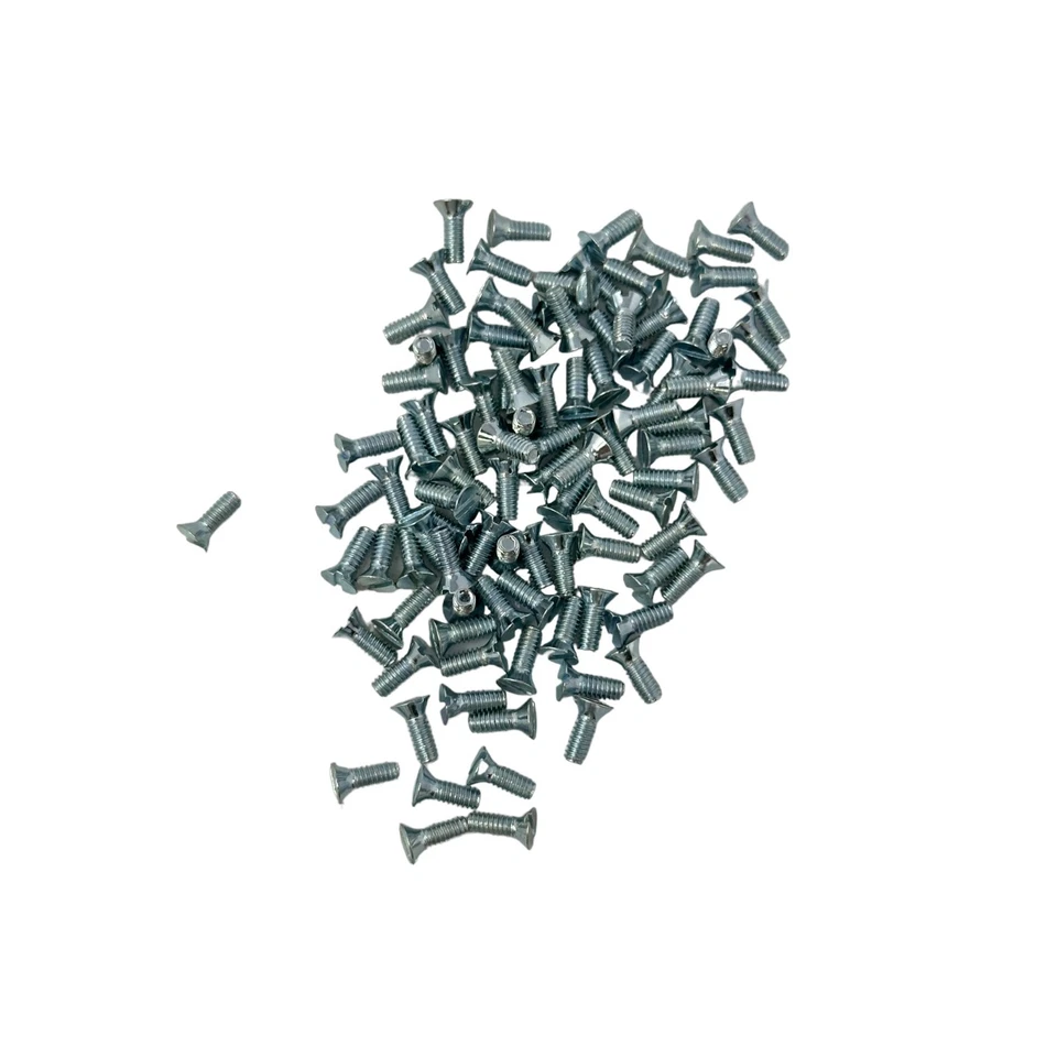 Tornillos de máquina Keystone Electronics 534-9555 de acero planos de 1/4" de longitud 2-56 roscas Foto 3 de 4