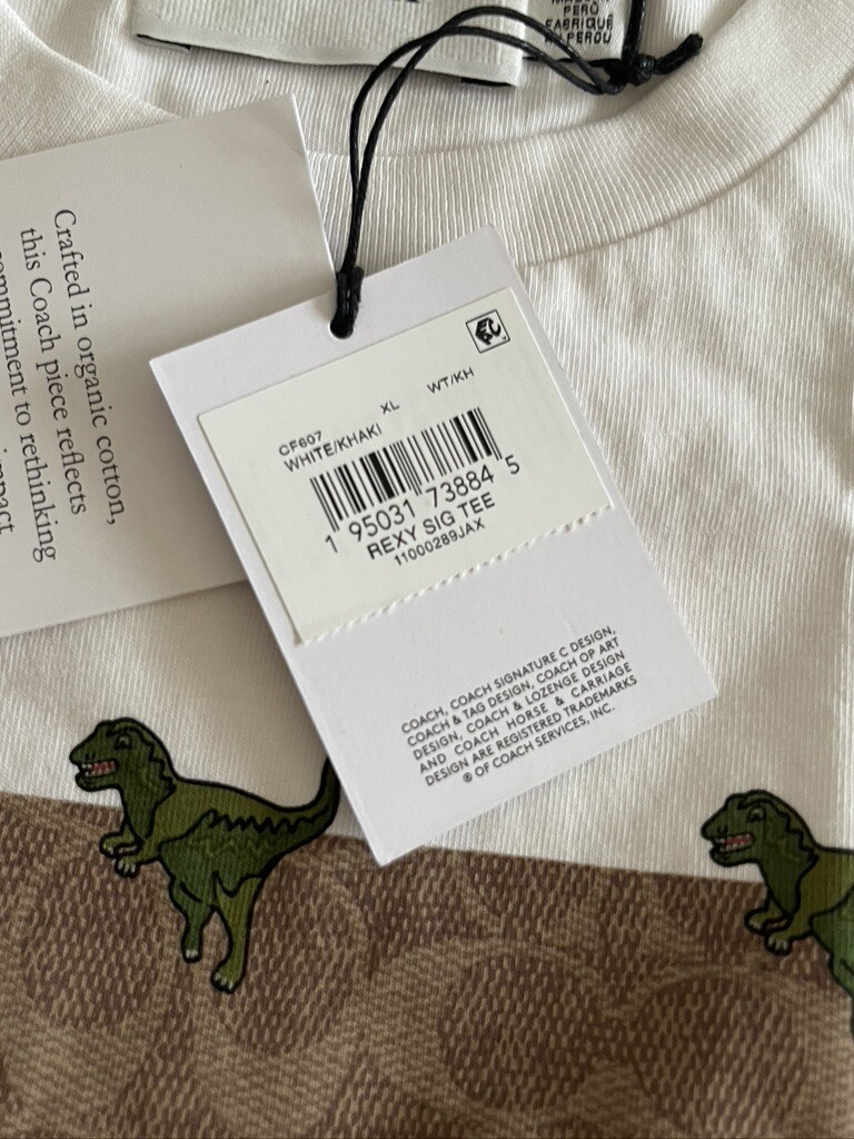 Coach Signature Rexy T Shirt In Organic Cotton Pick size | eBay
