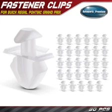 30Pcs 8 mm Nylon Door & Rocker Panel Moulding Retainer Clip for Buick Pontiac