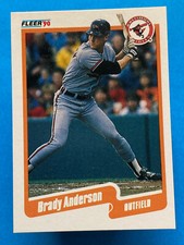 1990 Fleer Brady Anderson #172 Baltimore Orioles