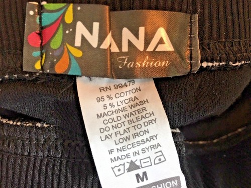 Pantalone casual junior ragazza nana taglia media nero squadra amore elastico in vita - Foto 4 di 4