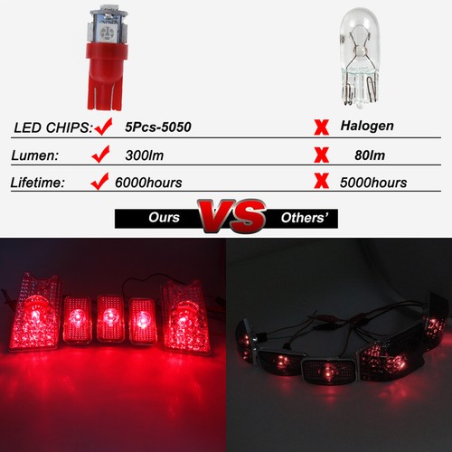 Top Roof Cab Marker Running Light Lens Bulbs for 2003-2009 Hummer H2 SUT, 5Pcs - Foto 2 di 10