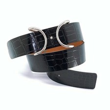 Refurbished Replacement Handmade 38mm Crocodile Belt original Balenciagal Buckle