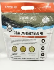 Roundhouse Provision 3 Day Emergency Meal Kit (26 Servings) Oatmeal, Cheesy Rice