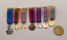 Lot Miniatures Médailles Ordres Français Mini Réductions Military Lapel Medals