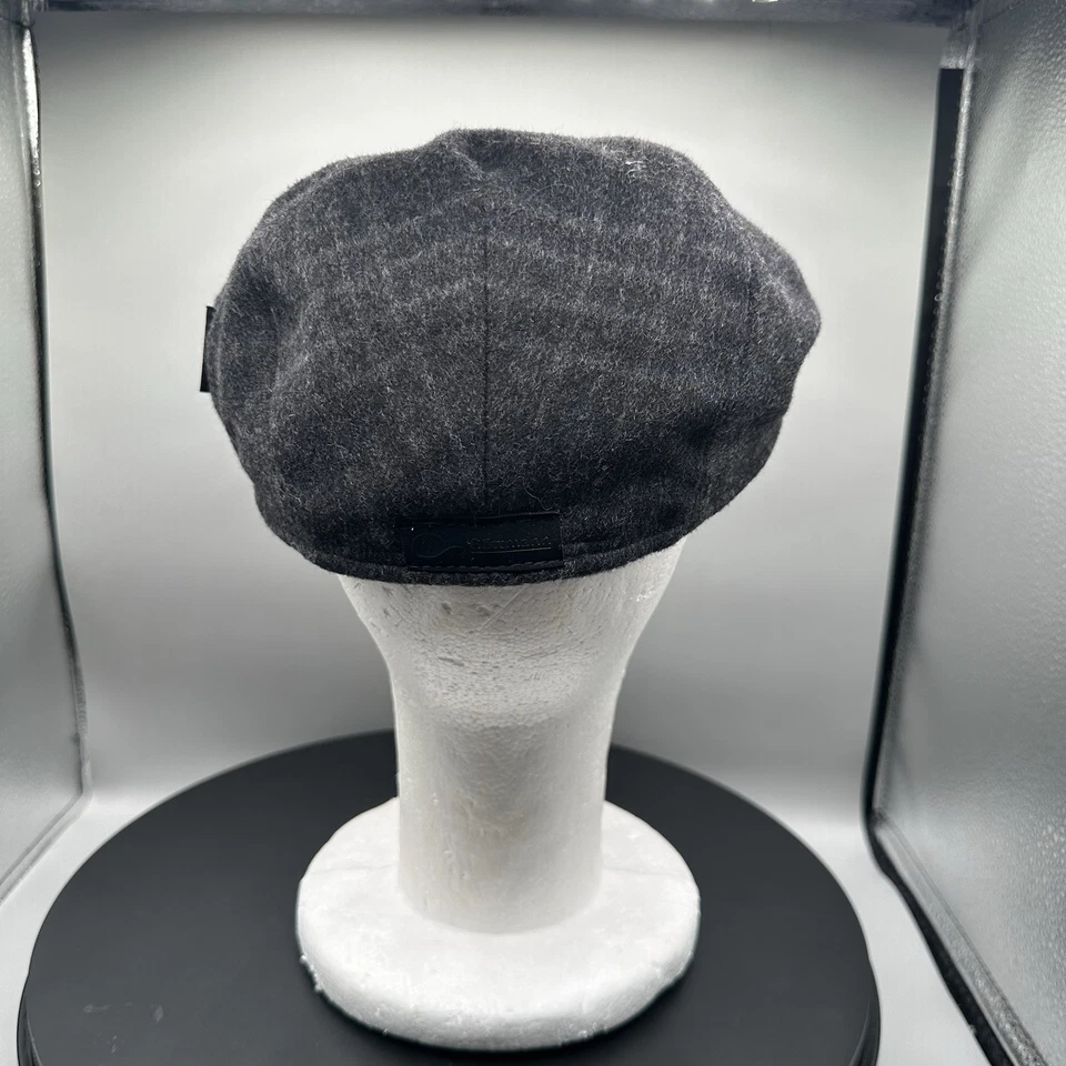 Gottmann Goretex Lana Virgen Newsboy Gorra Plana Cuadros Gris Hombres Mediana Foto 3 de 4