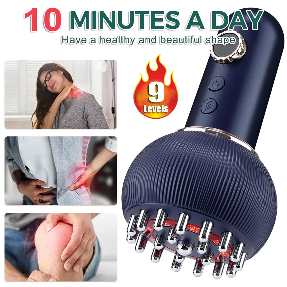 Electric Lymphatic Drainage Machine Microcurrent Meridian Body Massage Brush  | eBay