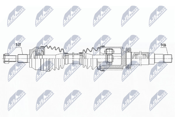 Antriebswelle NTY NPW-FR-163 FüR Ford Transit Connect V408 GroßRaumlimousine-image