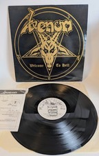 VENOM Welcome To Hell 1981 Neat Records 12" vinyl LP w/Silver Labels Black Metal