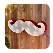 Restposten 10 Stück  XXL Led Schnurrbärte Weihnachtsmarkt Weihnachtsdeko