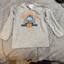 2007 Thomas Friends Tank Engine Train Long Sleeve Shirt Kids 4T Y2K 2000s PBS
