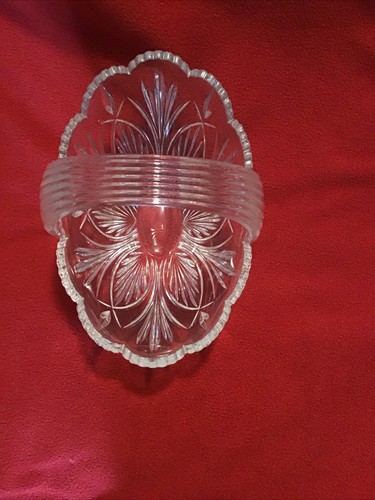 Vintage ROYAL LIMITED CRYSTAL Basket 24% Full Lead Crystal Czech Republic