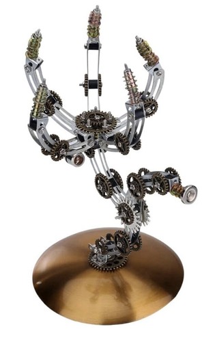 NEW 3D Metal Puzzle Model Kit Mechanical Hornets W/ Bluetooth Speaker Lamp - Picture 3 of 16