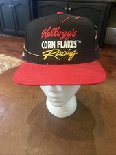 Vtg 1997 Kellogg's Corn Flakes Racing Team Snapback Hat Snapback Trucker Cap New