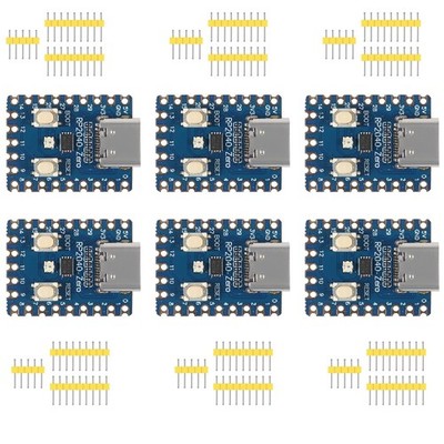 6 - Piece Set of RP2040 - Zero Boards: RP2040 Microcontroller - Based PICO De...