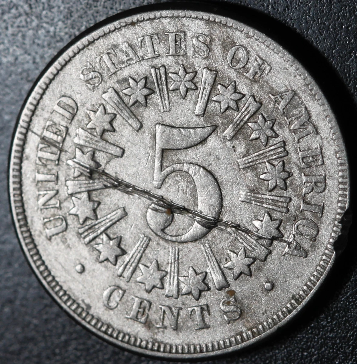 (稀少) アメリカ合衆国　シールドタイプ　5セント白銅貨　1866 1866 Year US Shield Nickels (1866-1883) for sale | eBay