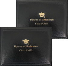 Leatherette Imprinted Diploma Cover for Certificate 8.5"X 11" Class of 2025 P...