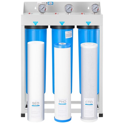#ad #ad 3 Stage Whole House Water Filter System 4.5quot; x 20quot; PHO Prevent Scale Build $243.95