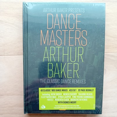 SIGNIERT Arthur Baker präsentiert Tanzmeister: Klassische Tanzremixe 4x CD Digibook