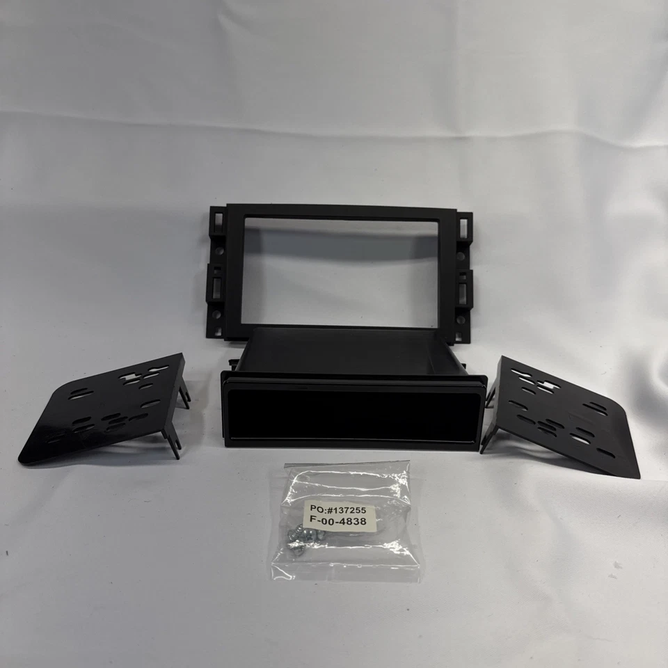 Metra 99-3321B Single/Double DIN Matte Black Stereo Dash Kit with Pocket - Image 2 of 2