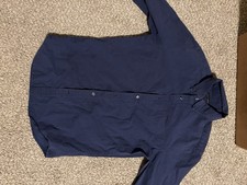 Dark Blue Men  s Banana Republic Grant Slim Fit Button Down Dress Shirt Size S
