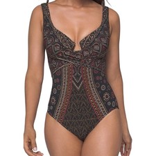 Miraclesuit 16 Byzantium Escape One Piece Swimsuit Padded Cups Slimming RV 198