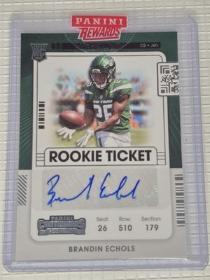 2021 Panini Contenders - Rookie Ticket Brandin Echols #236 Wild Card (AU, RC)