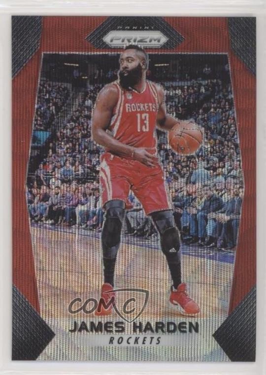 2017-18 Panini Prizm Ruby Wave Prizm James Harden #251 z0i