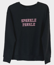 Studio Park x Shawn Killinger Embroidered Sweatshirt XS Black A652699 Women XG1