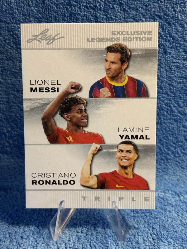 Messi * Ronaldo * Yamal 2025 "Special Release"Triple Edition# ELE-19 Soccer Card