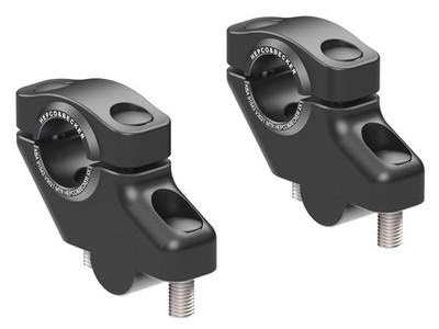 Suzuki B-King 2008-2010 Offset Lenkererhöhung 30mm UP,21mm hinten - schwarz von H&B
