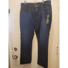 NWT Lee Legendary Straight Leg Jeans Dark Wash Denim Womens 16 Medium NEW 708