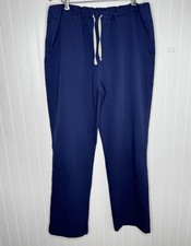 FIGS Unixsex Technical Collection Scrub Bottoms Pants Size Large Navy Blue