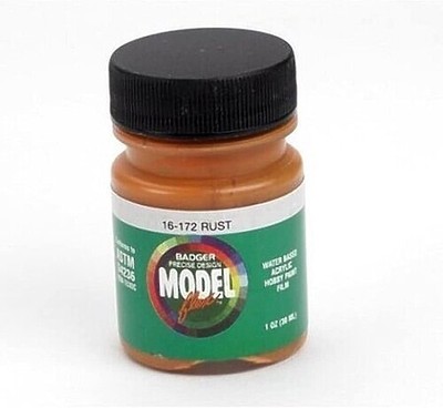 Badger Modelflex Railroad Color Rust 1oz. Bottle - Model Airbrush Acrylic Paint