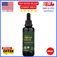Omega 3‑6‑9‑7 Vegan Supplement – Organic Fish Oil Alternative w/ Flax & Seaberry