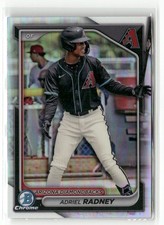 2024 Bowman Draft #BDC-136 Adriel Radney Chrome Refractor DIAMONDBACKS