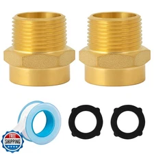 SUNGATOR Garden Hose Adapters, 3/4" GHT Female x 3/4" NPT Male Co