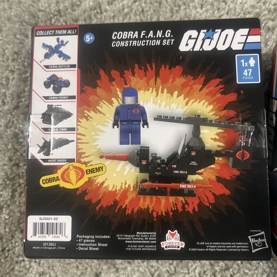 G.I. Joe Construction Cobra Fang & Cobra Ferret Lot of 2 New Sealed - Image 4 of 4