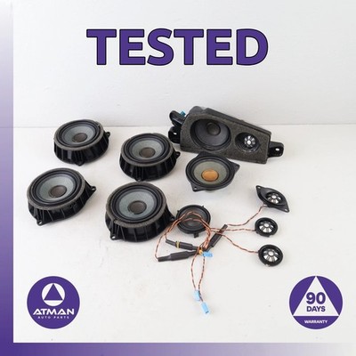 14-19 BMW F16 X6 X5 Top Hi-Fi Harman/Kardon Interior Speaker Tweeter Set OEM
