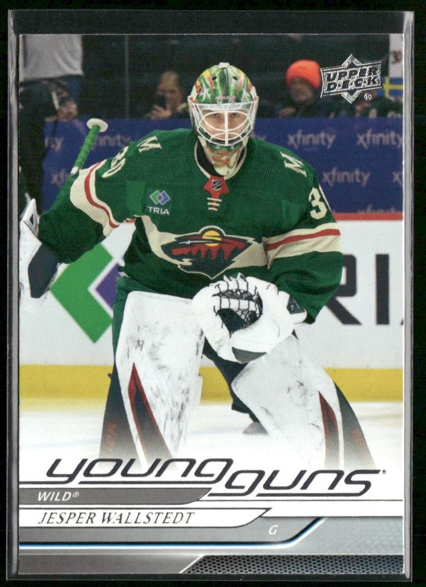 2024-25 Upper Deck Jesper Wallstedt Young Guns RC #202 Minnesota Wild