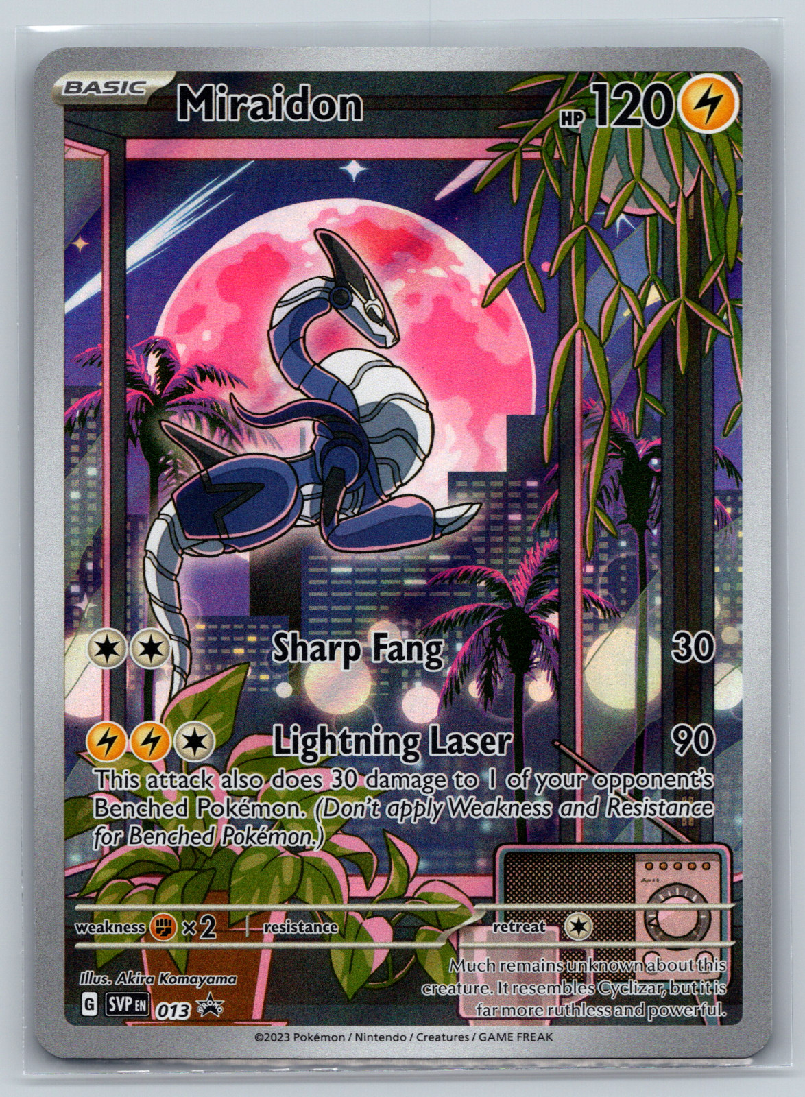 Miraidon Pokemon TCG Scarlet Violet Black Star Promo SVP-013 English Full Art