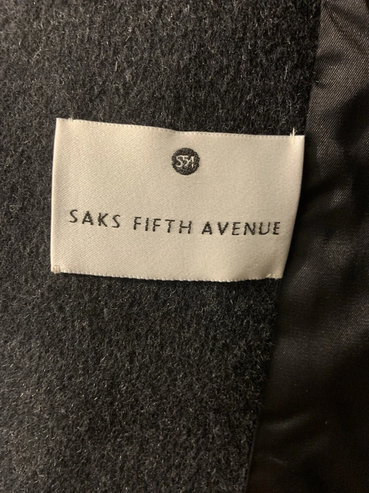 Abrigo Princesa Lana Saks Fifth Avenue De Colección Talla M Hecho en EE. UU. Foto 4 de 4