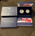 2019 Pride Of Two Nations Limited Edition Two Coin Set Silver W/ Box COA NICE