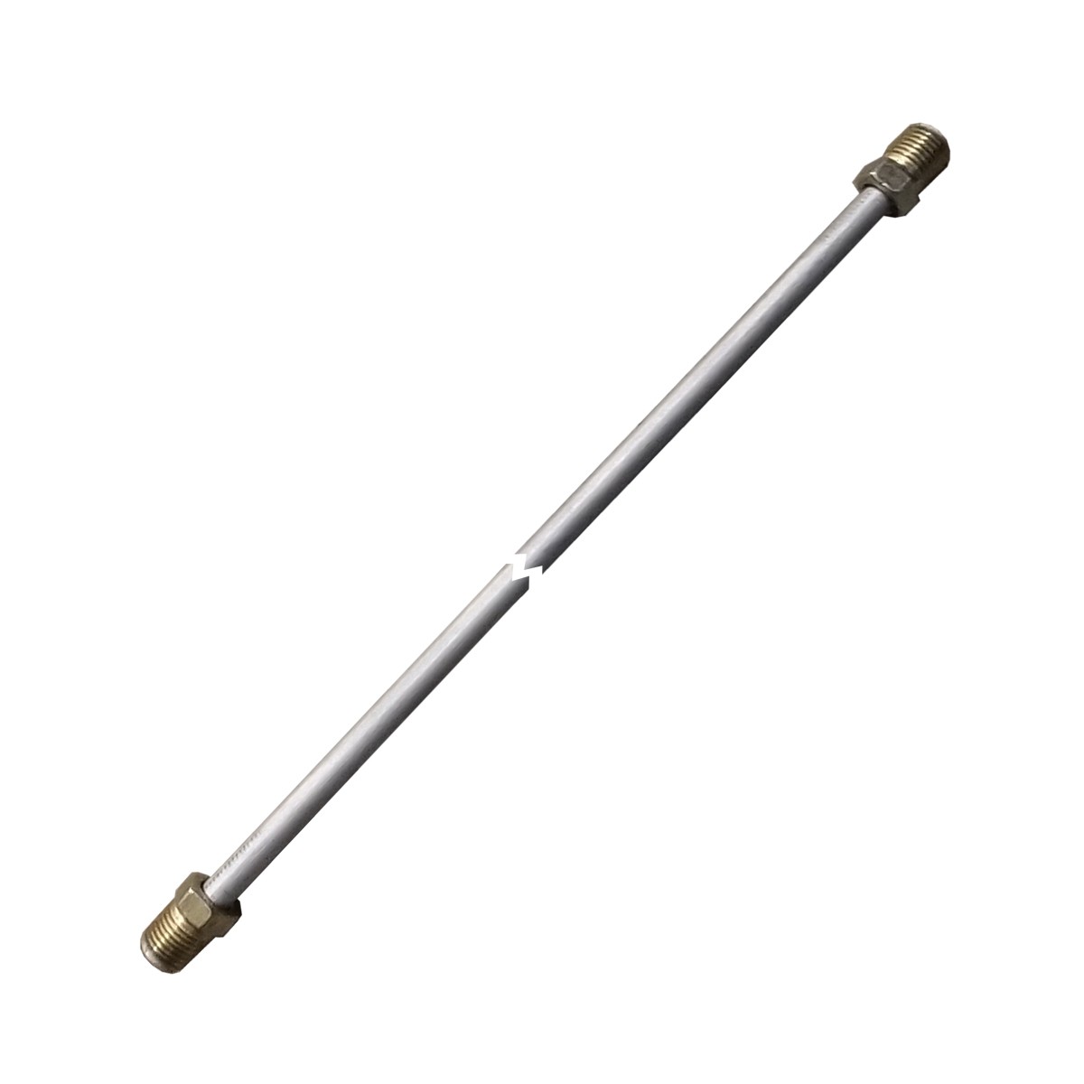 30-Inch Stainless Steel Brake Line – 1/4″ Tube With 7/16-24 Nuts, 45° Double Flare – Made In USA